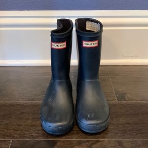 Navy Hunter Kids Rain Boots